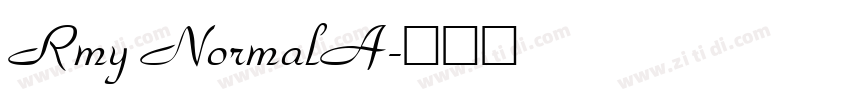 Rmy NormalA字体转换